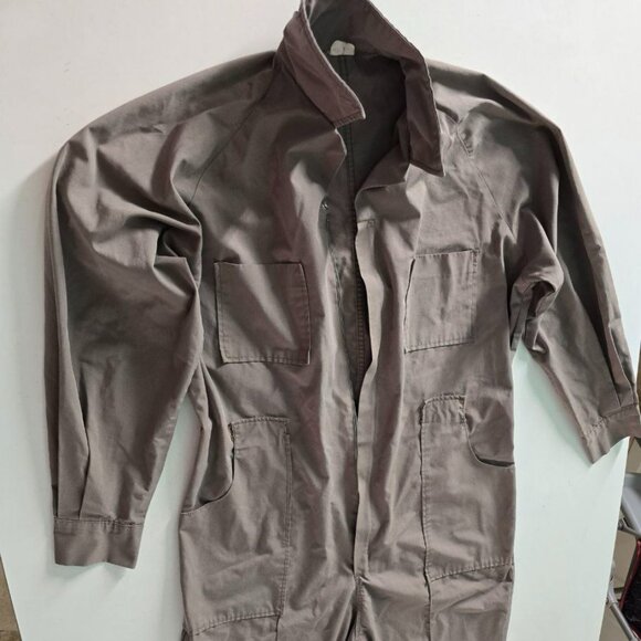 Vintage Gray Utility Workwear Coveralls - Unisex Long Sleeve - Picture 6 of 8